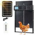 Porte poulailler automatique solaire aluminium 4 modes 15 jours autonomie