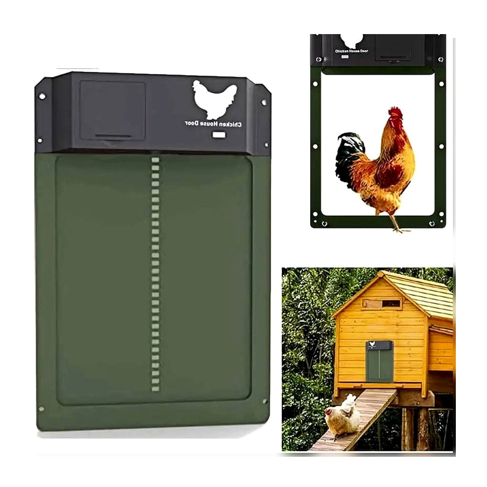 Porte poulailler automatique piles IP44 étanche