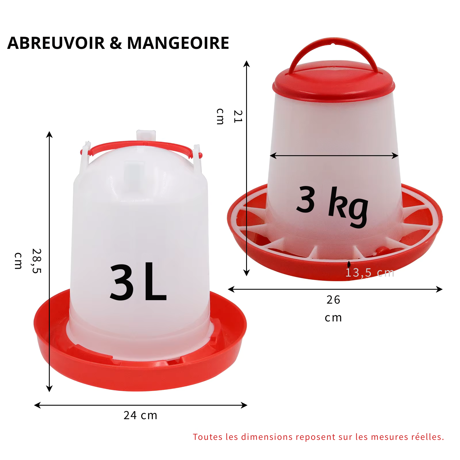Kit complet mangeoire et abreuvoir poulailler alimentation hydratation