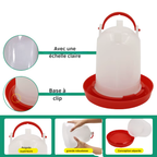 Kit mangeoire abreuvoir automatique poulailler 3kg 3L