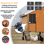 Porte poulailler aluminium PFS-172C très résistante toutes saisons