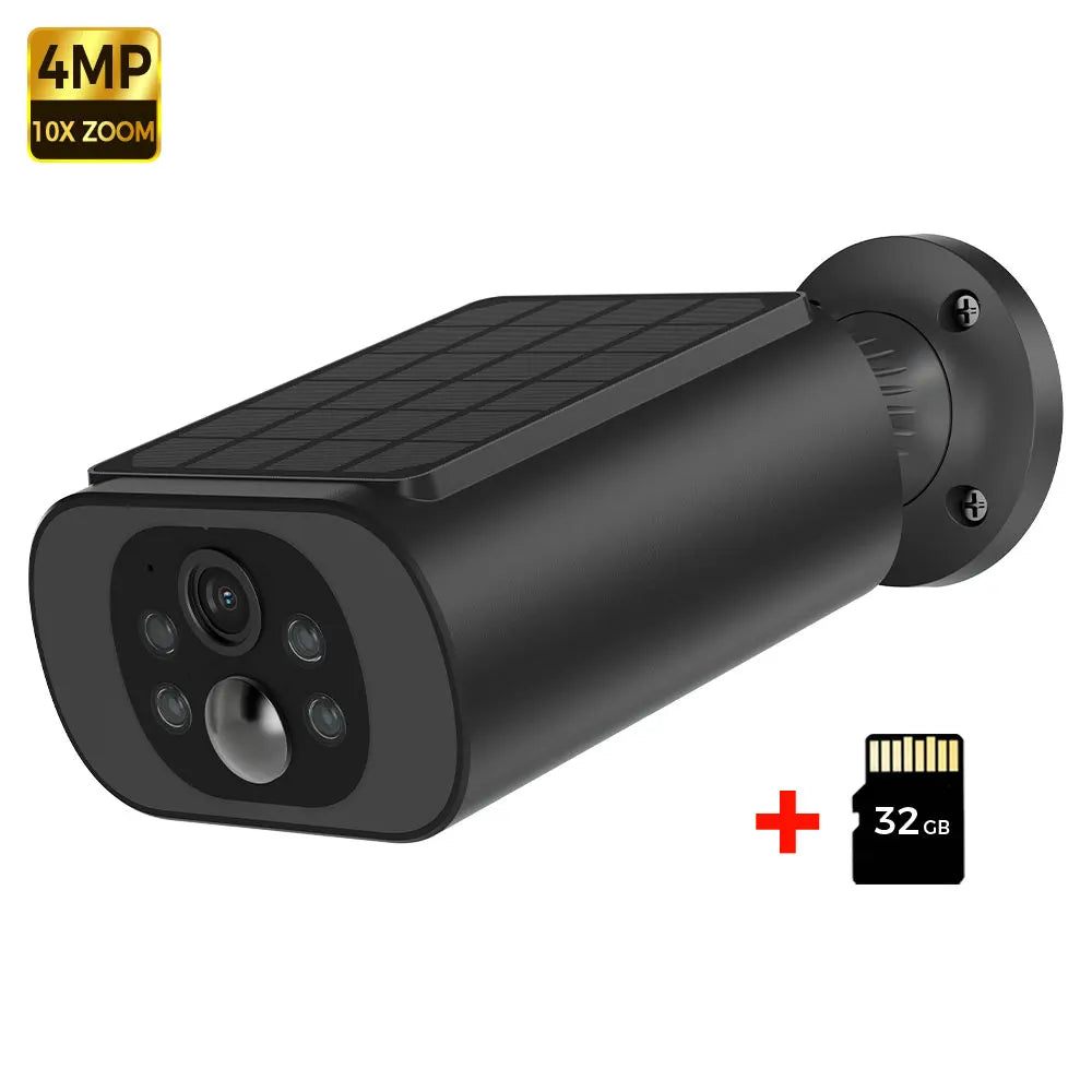 Caméra Solaire Poulailler WiFi 2,5K - Vision Nocturne Couleur, Détection IA, IP67, Sans Abonnement