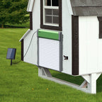 Porte automatique de poulailler solaire, volet roulant en alliage d'aluminium