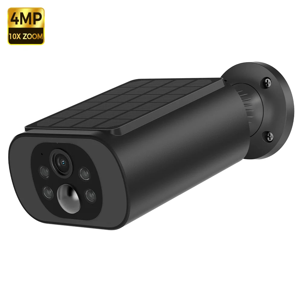 Caméra Solaire Poulailler WiFi 2,5K - Vision Nocturne Couleur, Détection IA, IP67, Sans Abonnement