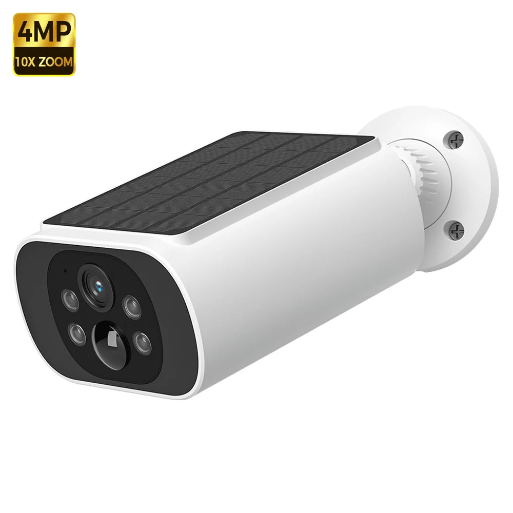 Caméra Solaire Poulailler WiFi 2,5K - Vision Nocturne Couleur, Détection IA, IP67, Sans Abonnement