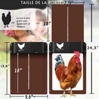 Porte de Poulailler Automatique Capteur de  Lumière - Sur Piles - IP44