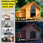Tranquillité d'esprit - porte poulailler automatique PFS-172C