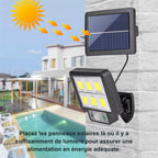 Disposition du détecteur de mouvement - lampe solaire anti-prédateurs